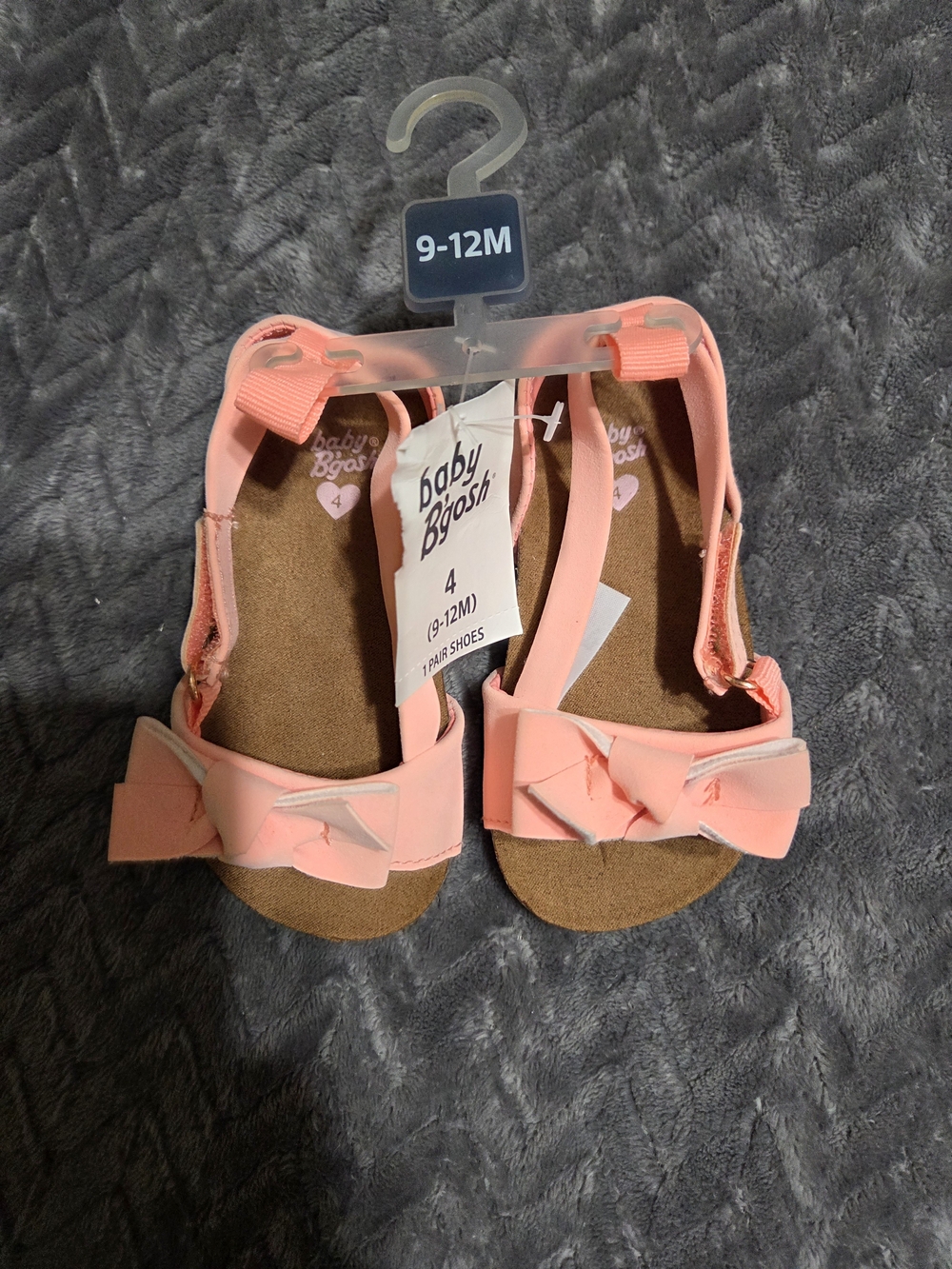 Baby B'gosh Pink Bow Sandals for Infants (9-12M)